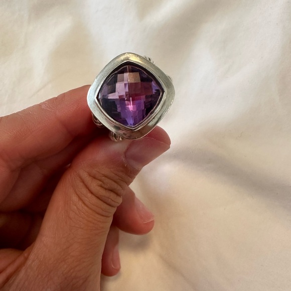 Authentic David Yurman 14mm Albion Amethyst size 7.5 - Picture 15 of 15